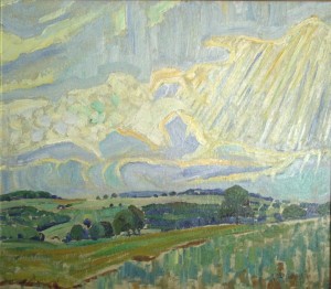 Paysage. 1920-29. Huile sur carton. 37X43cm. Coll. particulire