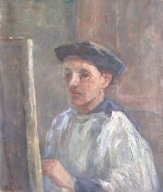 Autoportrait. 1940-1949. Huile sur toile. 54X46cm. Coll. particulière