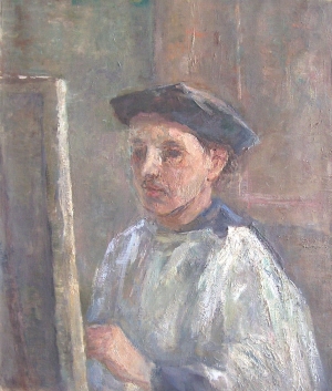 Autoportrait. 1940-1949. Huile sur toile. 54X46cm. Coll. particulire