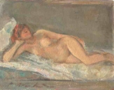 Suzanne. 1948. Huile sur carton. 27X34cm. Coll. particulière