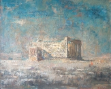 L’Erechtheion. 1957. Huile sur toile. 49X60cm. Coll. particulière